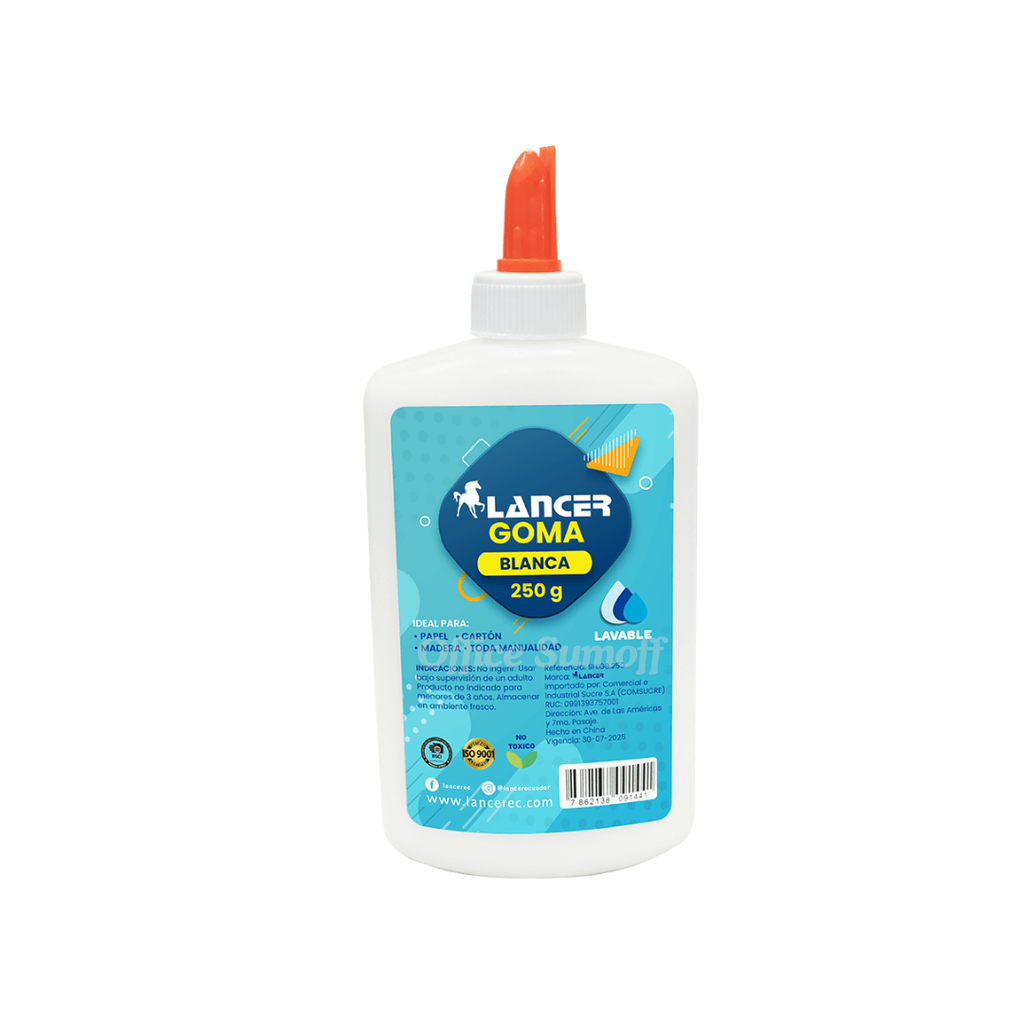 GOMA BLANCA ESCOLAR 250GR UND-CAJX6-BX92