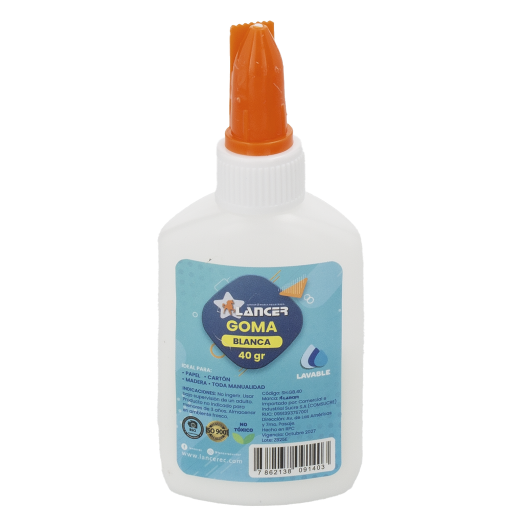 GOMA BLANCA ESCOLAR 40GR UND-CAJX24BX288