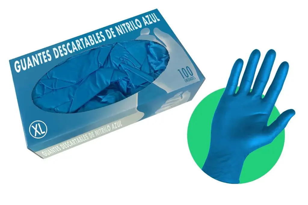 GUANTE DE NITRILO T-M  AZUL UND-PAQX50-BX20PAQ
