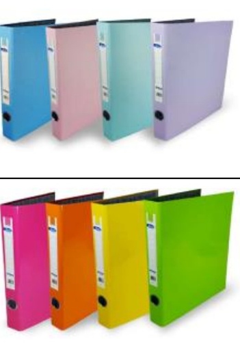 CARPETA 2 ARGOLLA PASTE-FLUO No3 UTILESA UND-PAQX6-BX60 