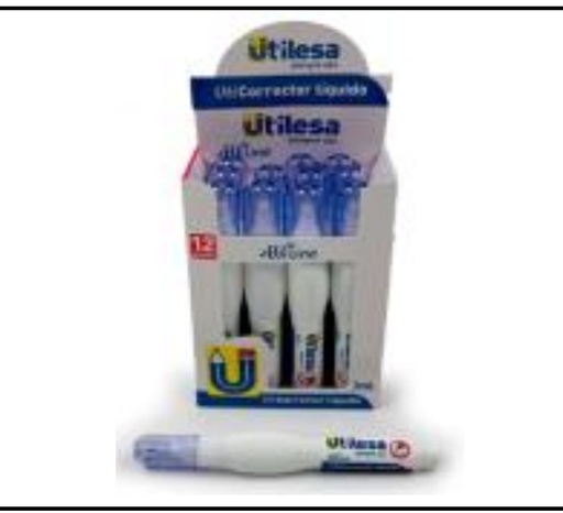 CORRECTOR LIQUIDO GRANDE UTILESA 7ml UND-CAJAX12-BX576