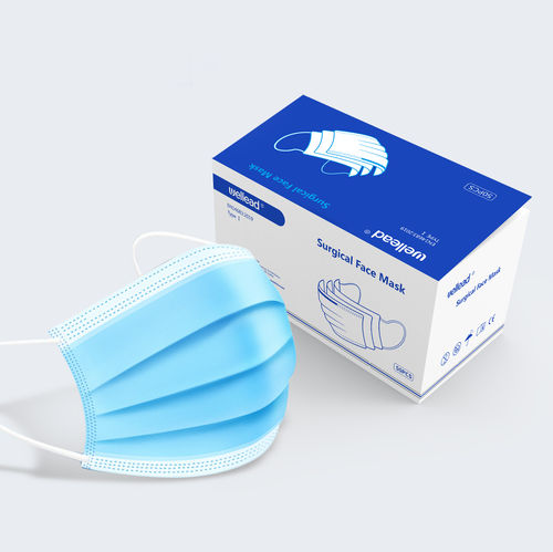 MASCARILLA QUIRURGICA CELESTE UND-PAQX50-BX100PAQ